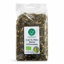 Indlæs billede til gallerivisning Grøn Te m. Mate, Matcha & Citron smag (Økologisk) - VildMedTe.dk