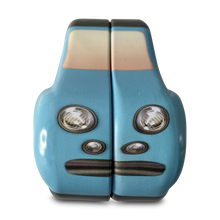 Indlæs billede til gallerivisning Blå boble bil dåse set forfra