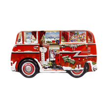 Indlæs billede til gallerivisning Dåse formet som en julemandens autocamper.