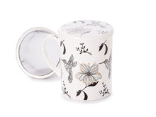 Indlæs billede til gallerivisning Tekrus dekoreret med blomster og kolibrier