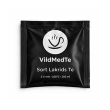 Indlæs billede til gallerivisning Sort Lakrids Te Tebrev - VildMedTe.dk