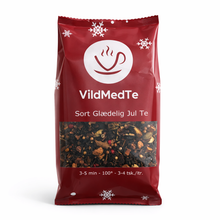 Indlæs billede til gallerivisning Sort Glædelig Jul Te - VildMedTe.dk
