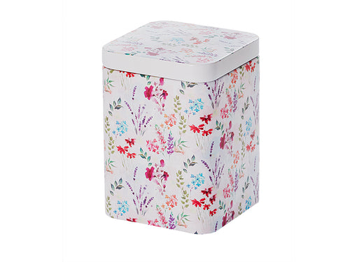 Tedåse med blomster motiver
