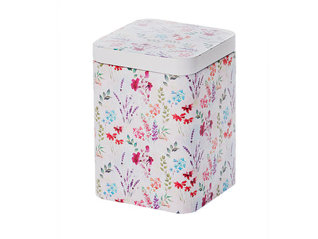 Tedåse med blomster motiver