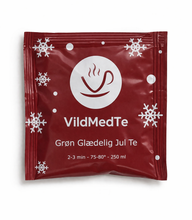 Indlæs billede til gallerivisning Grøn Glædelig Jul Te Tebrev - VildMedTe.dk

