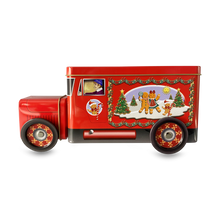 Indlæs billede til gallerivisning Rød honningkage lastbil dåse med juledekoration
