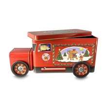 Indlæs billede til gallerivisning Rød honningkage lastbil dåse hvor låget er taget af
